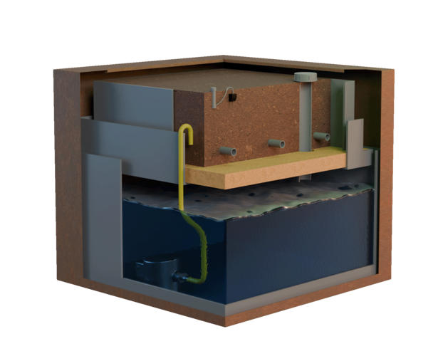 Plantetrug type 1200 fra siden