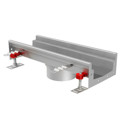 modular 125 udløb placeret i center
