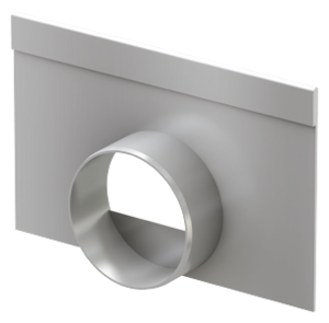 Endegavl med udløb for lavprofil rende