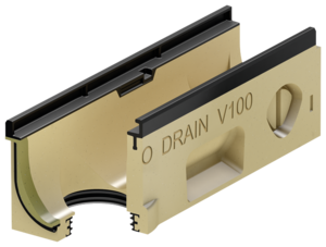 Rende uden indbygget fald, 500 mm