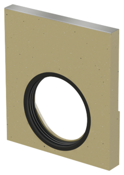 Endegavl med læbetætning til rende