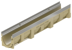 Rende med indbygget fald, 1000 mm