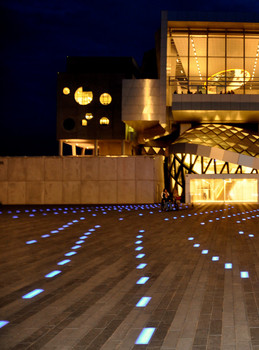 Musikkens hus referenceprojekt linjedræn med lys