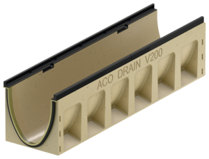 Rendeelement uden indbygget fald, 1000 mm