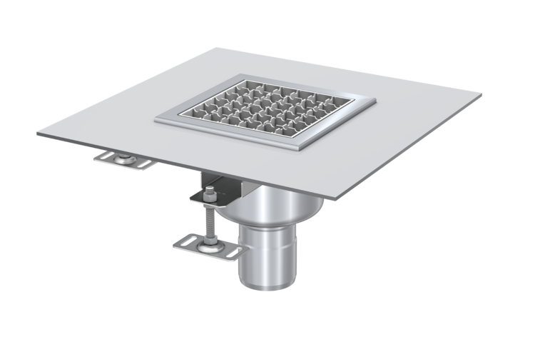 P-dæk Afløb Rustfrit Stål