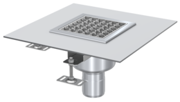 P-dæk Afløb Rustfrit Stål