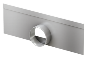 Endegavl med udløb for lavprofil rende