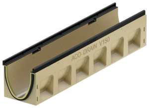 Rendeelement uden indbygget fald, 1000 mm