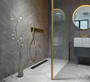 Miljøbilled ACO Gulvafløb, farvede ShowerDrain mat sort