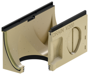 Rende uden indbygget fald, 500 mm