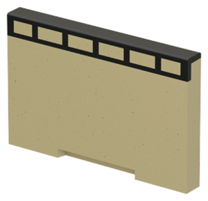 Lukket endegavl til lavprofilrende