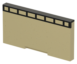 Lukket endegavl til lavprofilrende