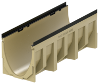Rende med indbygget fald, 1000 mm