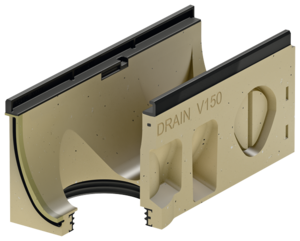 Rende uden indbygget fald, 500 mm