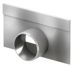 Endegavl med udløb for lavprofil rende