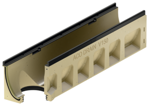 Rendeelement uden indbygget fald, 1000 mm