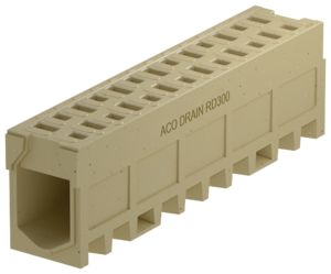 Helstøbt rende , naturfarvet